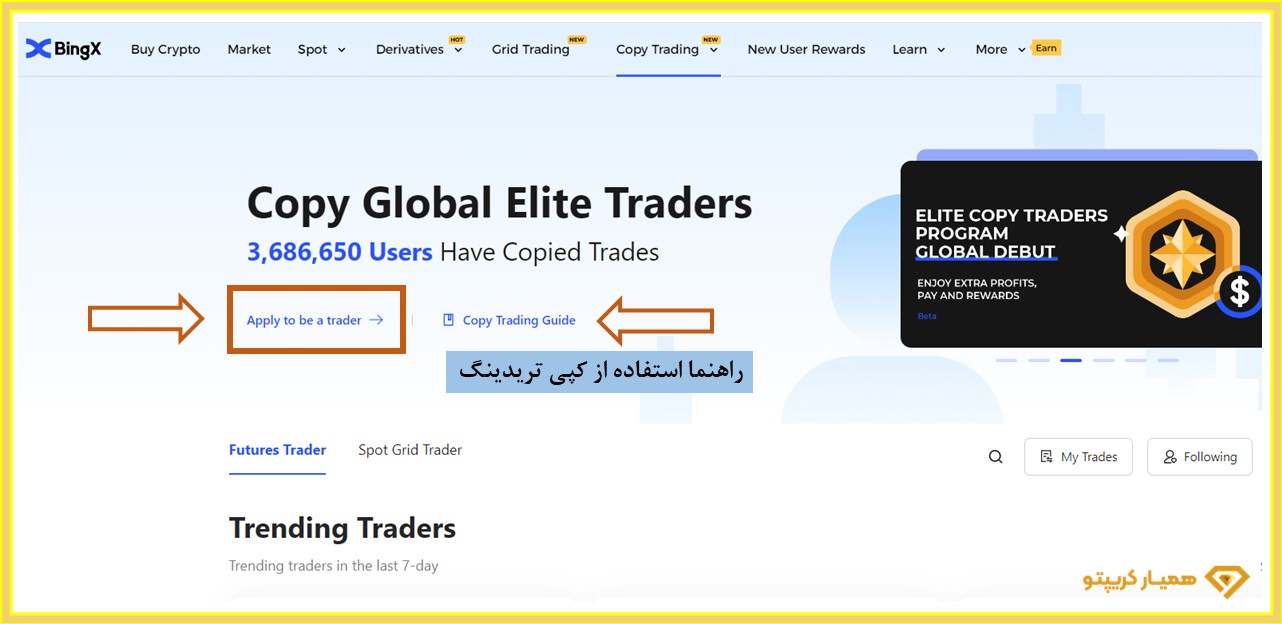 صرافی bingX