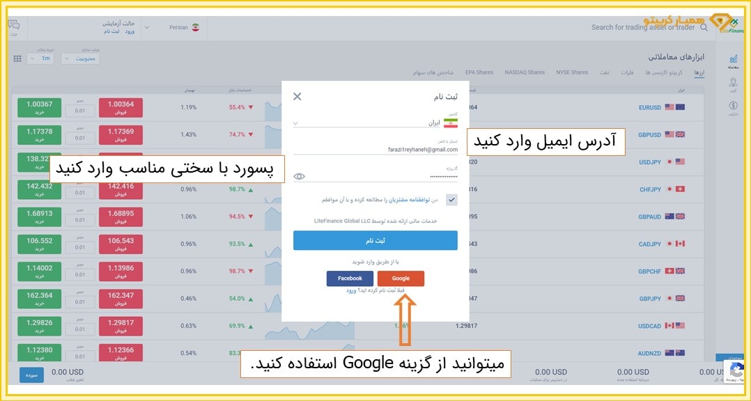  اختلال در لایت فارکس