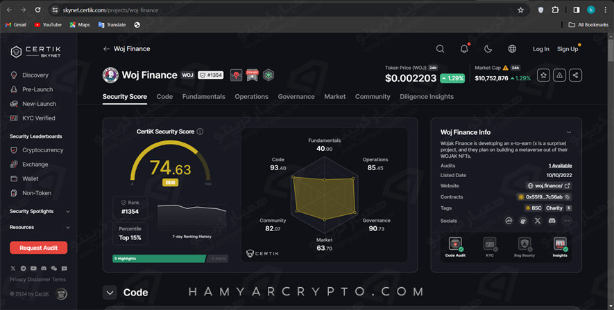 امنیت رمز ارز ووجک