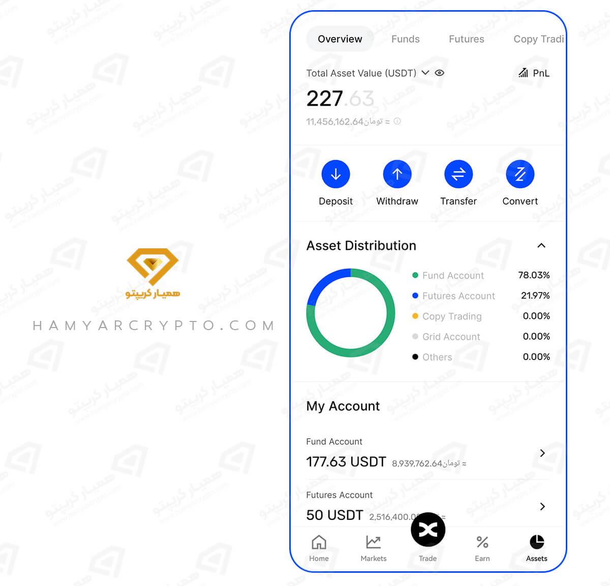 آموزش اپلیکیشن صرافی بینگ ایکس