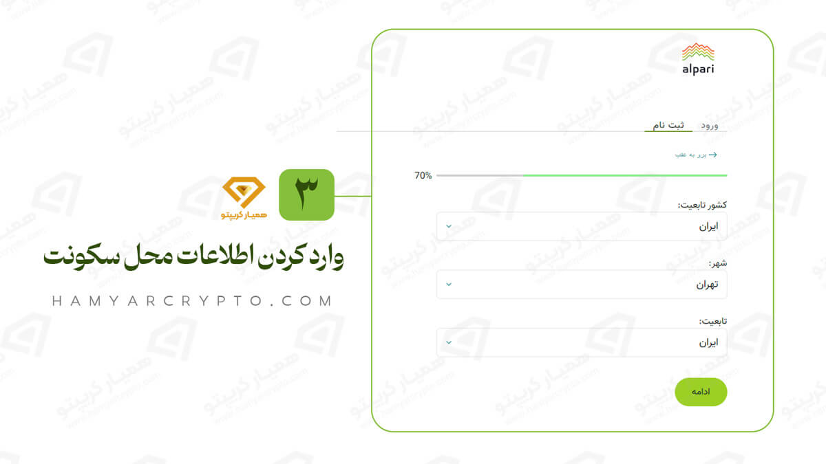 آموزش افتتاح حساب و ثبت نام در بروکر آلپاری