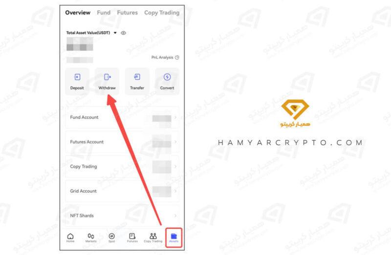 آموزش واریز صرافی بینگ ایکس