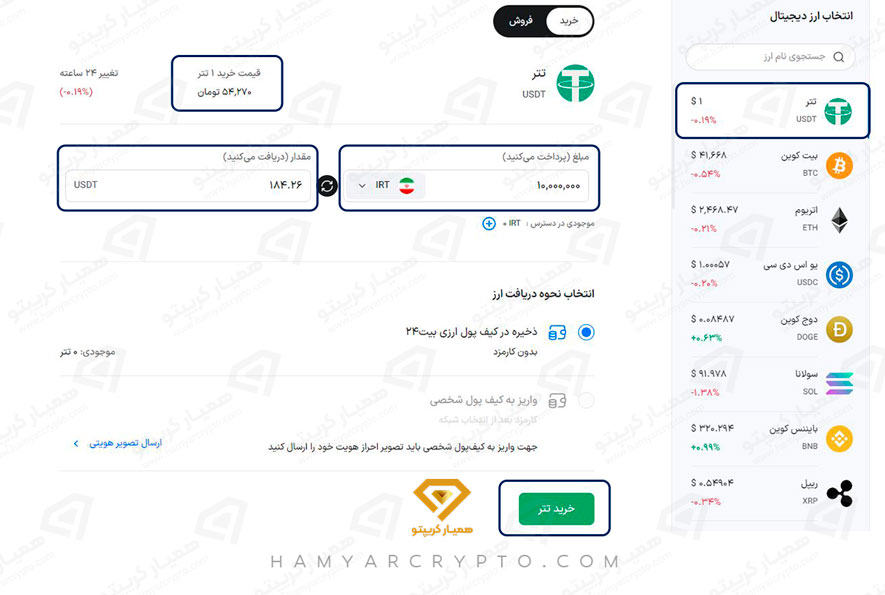 آموزش صفر تا صد صرافی بیت 24