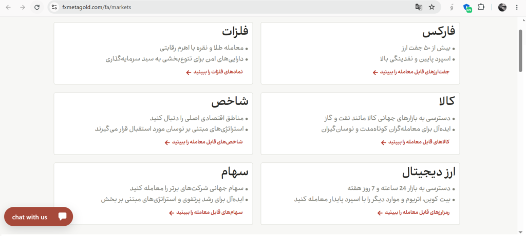 نمادهای معاملاتی در متاگلد
