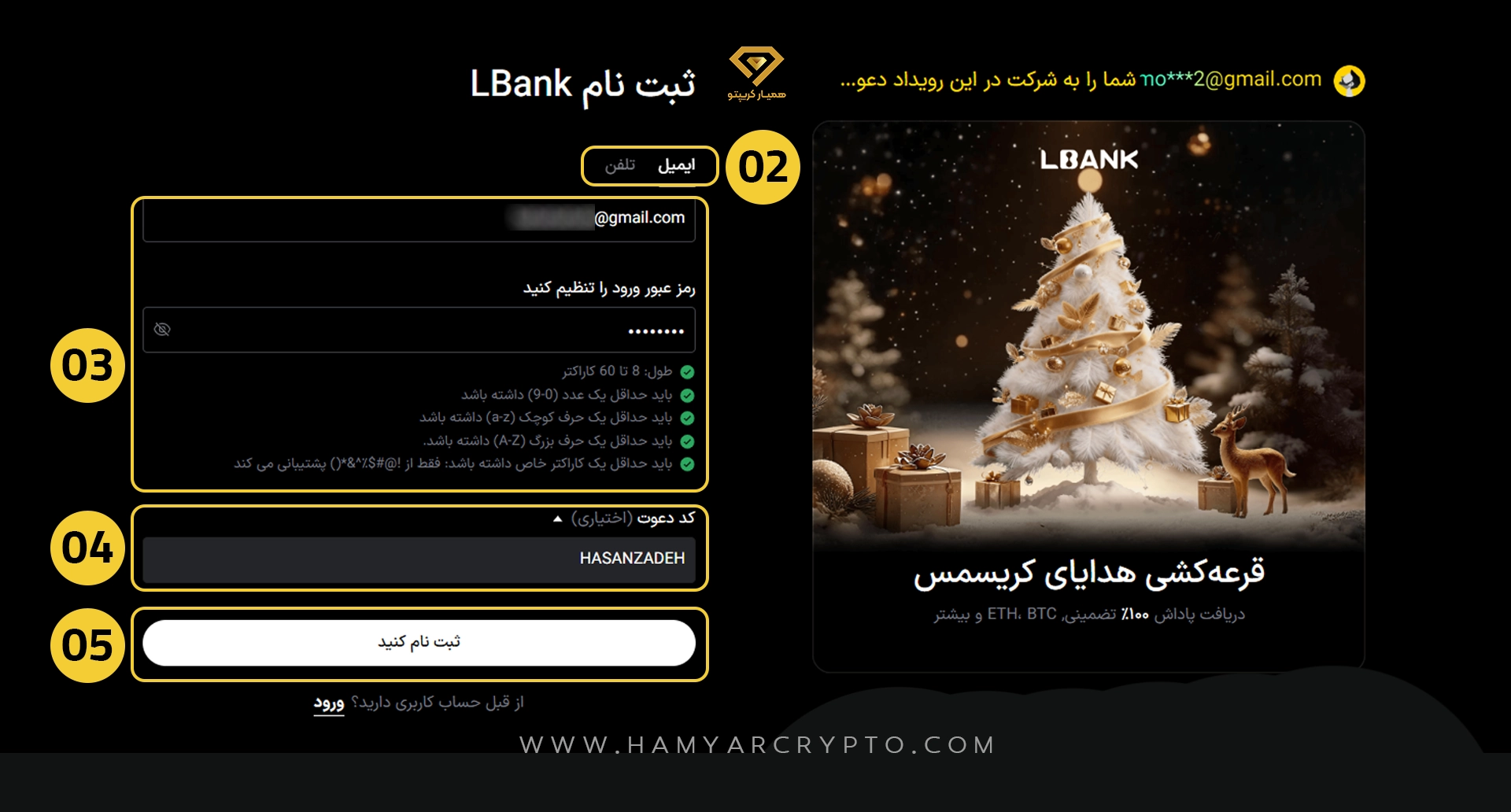 ثبت نام صرافی ال بانک