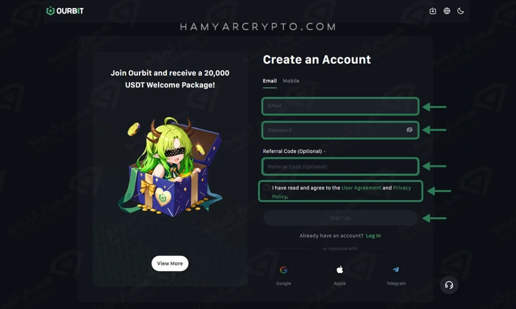 ourbit signup